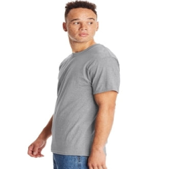 Hanes Beefy-T Crewneck Short-Sleeve T-Shirt Ash