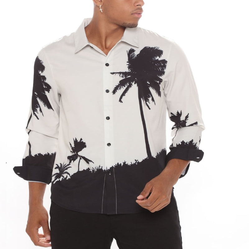 MOC Palm Island Long Sleeve Woven Shirt