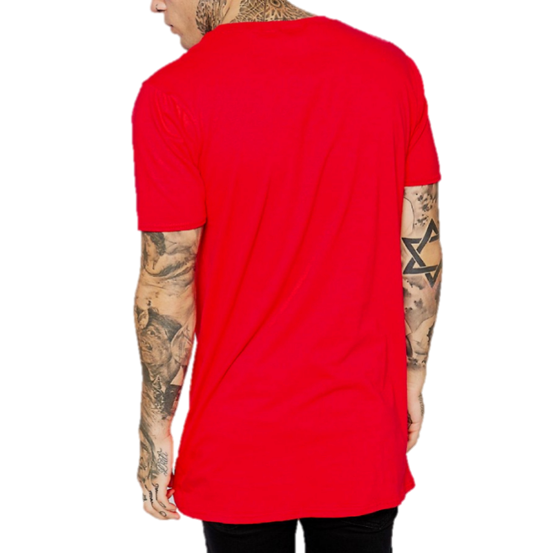 M.O.C Extended Tee w Zip - Red